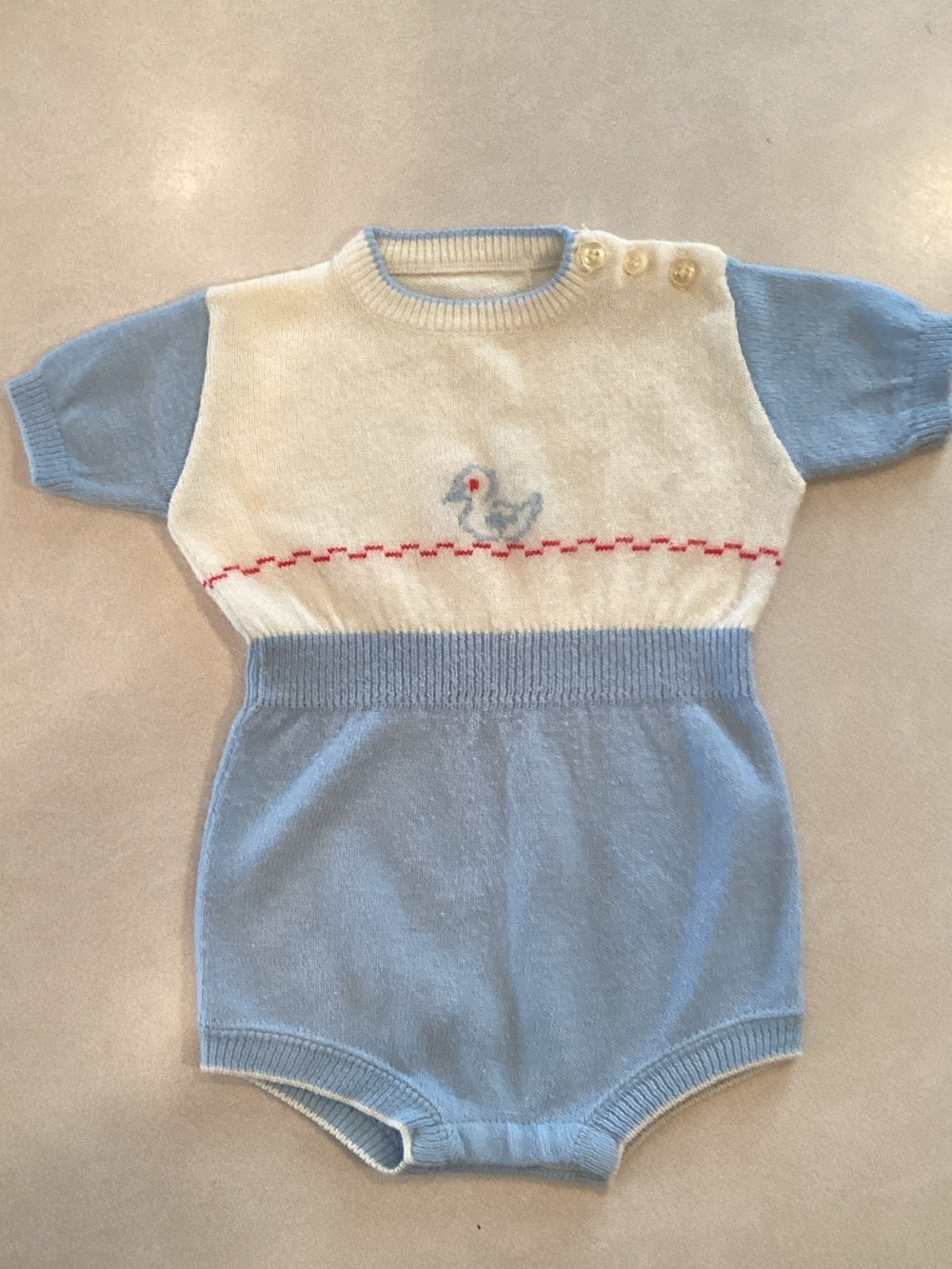 Vintage Infant Boys Romper